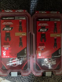 2 milwaukee 5pc open lock anchor sets