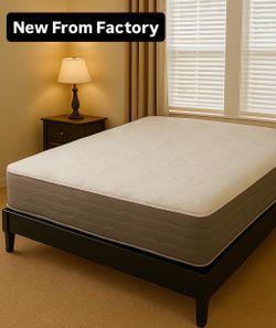 Queen Size Mattress 10” Inches Thick ✨New From Factory Excellent Comfort Also Available: Twin, Full And King Same Day Delivery 🚚
