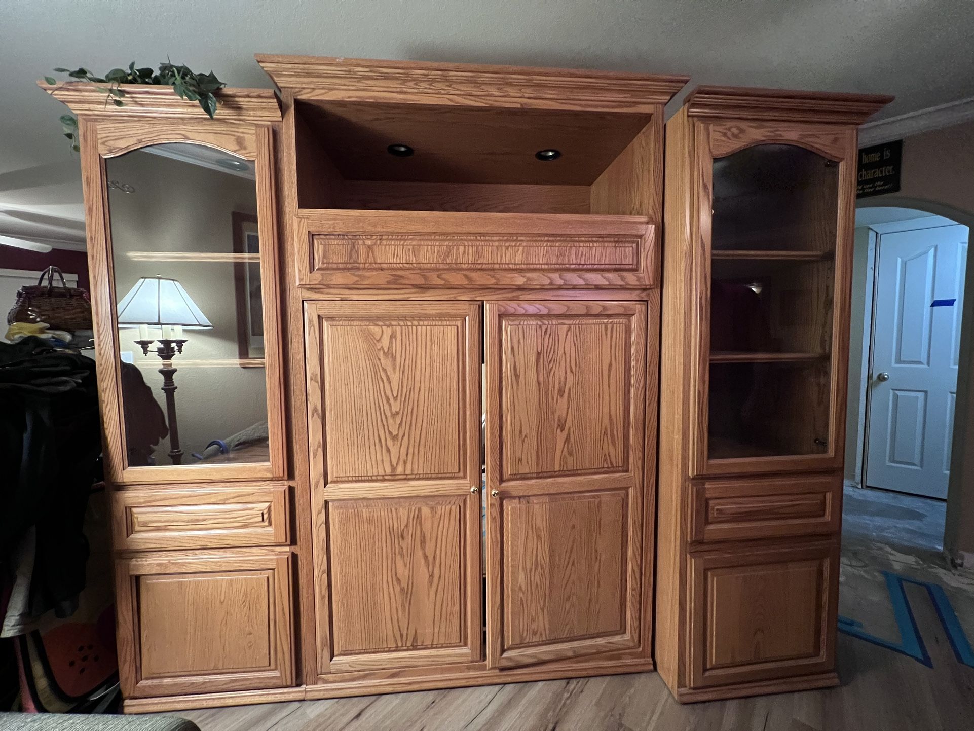Oak Entertainment Center for Sale in Phoenix, AZ OfferUp