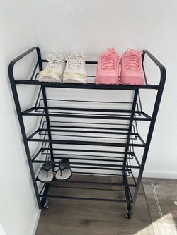 Shoes Shelf  ,  Has 4  wheels  ( brand new )  Large size