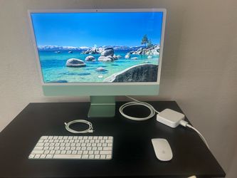 Apple iMac  - 2021 - M1 - 24”  -  Green