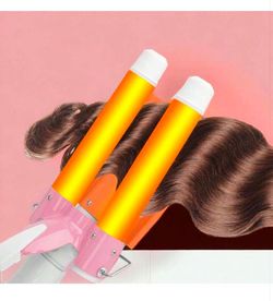 Brand New 3 Barrel Curling Iron Wand 1 Inch Ceramic Tourmaline Triple Barrels Adjustable Temperature Hair Crimper