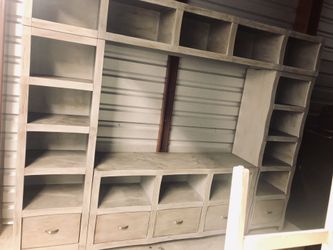 Entertainment center rustic style