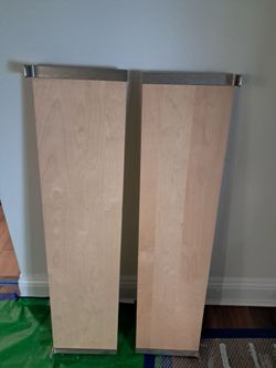 PAIR OF IKEA BERGSHULT/GRANHULT BIRCH WALL SHELVES!!!