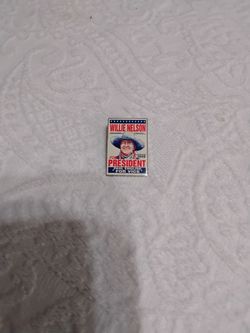 Willie Nelson For President 2008 Campaign Pin