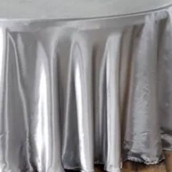 Silver 120” Round Linen Wedding Party Event 