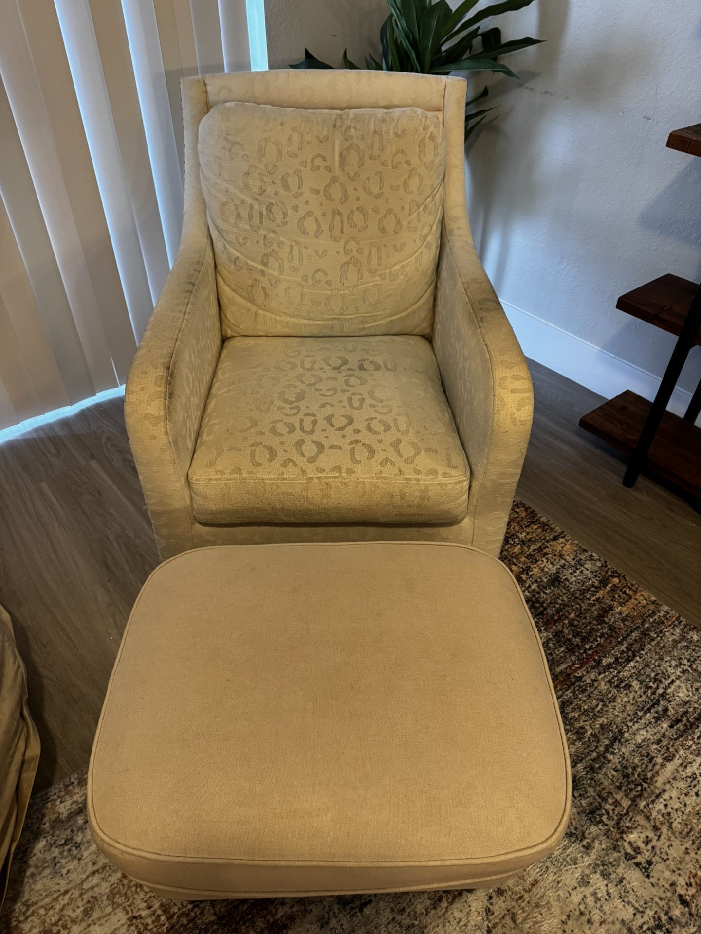 Chair and ottoman 
