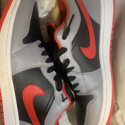 Nike Air Jordan Red, Grey, Black, White Only Worn Once. Size 11, Men’s