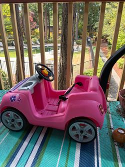 Pink Kids Push & Ride Toy Car Step2