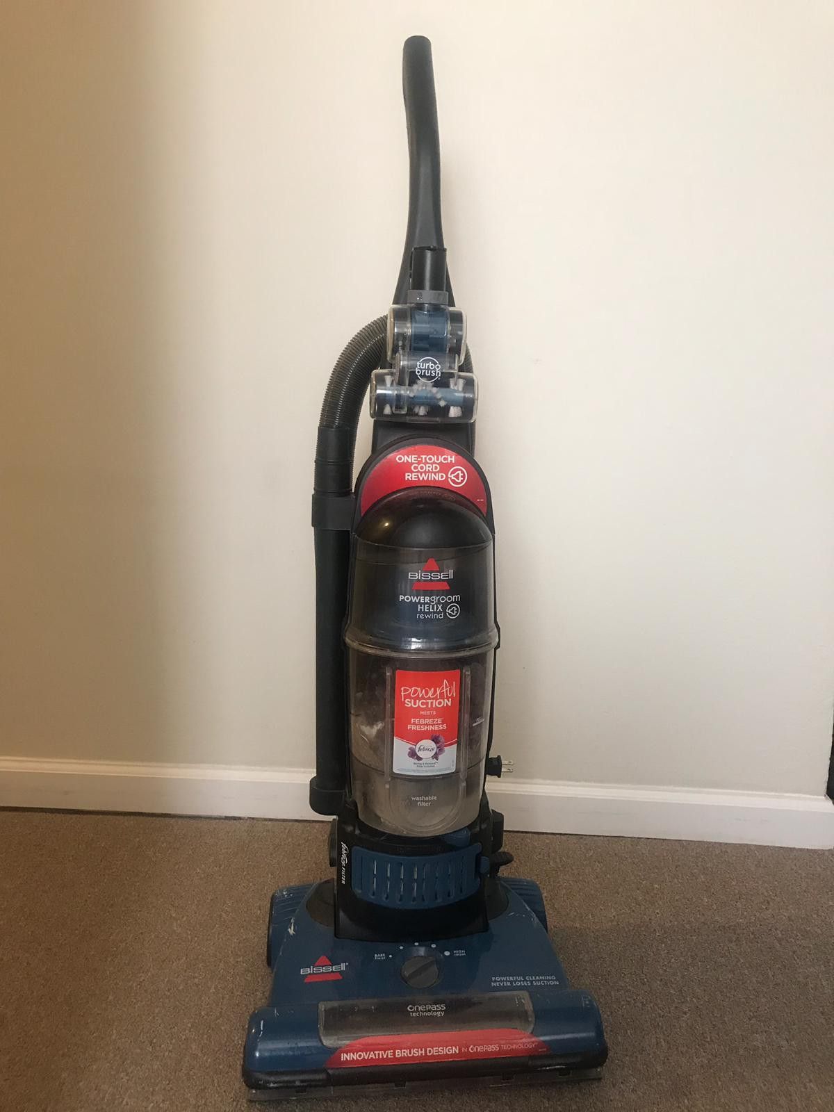 Bissell PowerGroom Helix Rewind Vacuum
