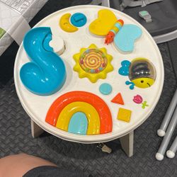 Baby Activity Table Wooden Legs 