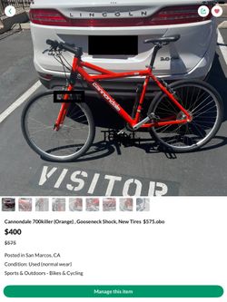 Cannondale -700series Killer ,Orange