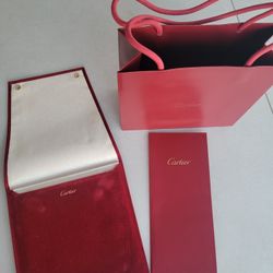 Cartier Necklace travel Pouch And Shopping Bag