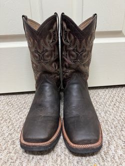 Brown Leather Western Cowboy Boots