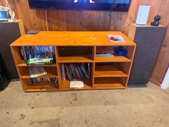 FREE – Solid Wood TV Stand + Speakers + Sony A/V Receiver