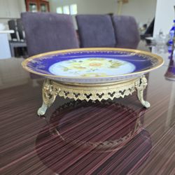 Antique Pedestal Dish Sèvres Porcelain