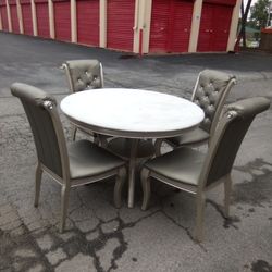 ** DINING ROOM TABLE SET WITH 4- CHAIRS 