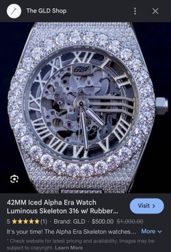 GLD WATCH SKELETON