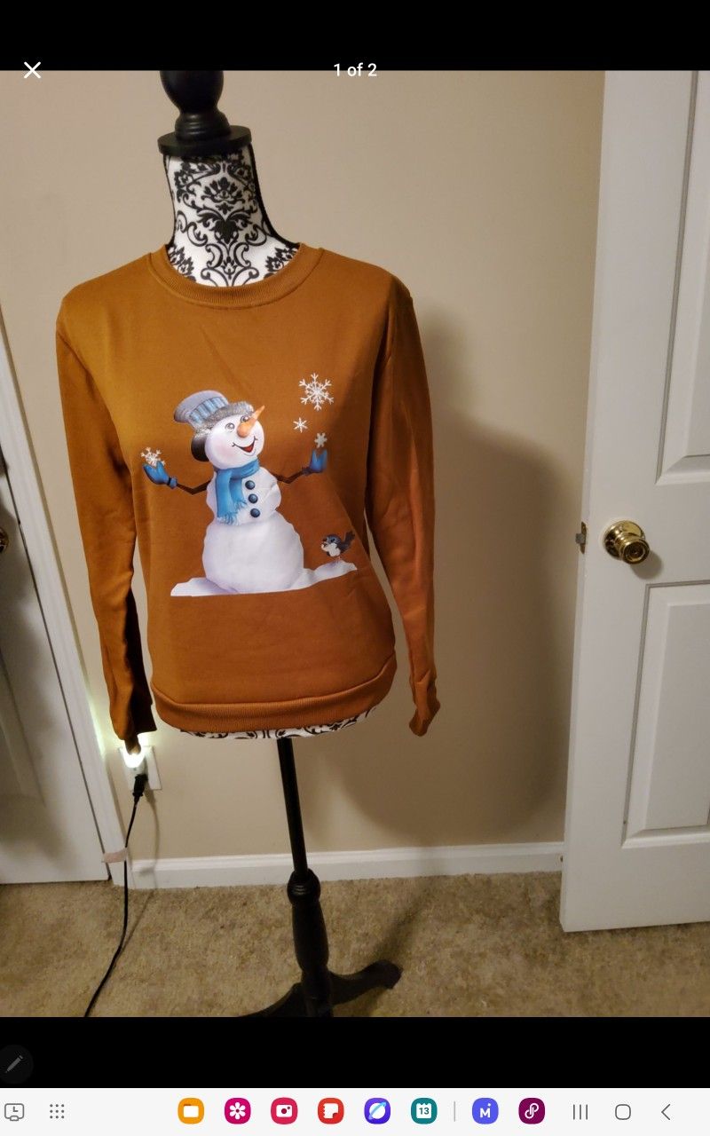 Women Winter Long Sleeve Sweatshirt Size Medium