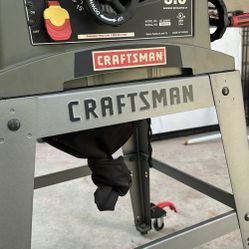 10 inch Craftsman table saw with stand like brandnew 1 project and stored away