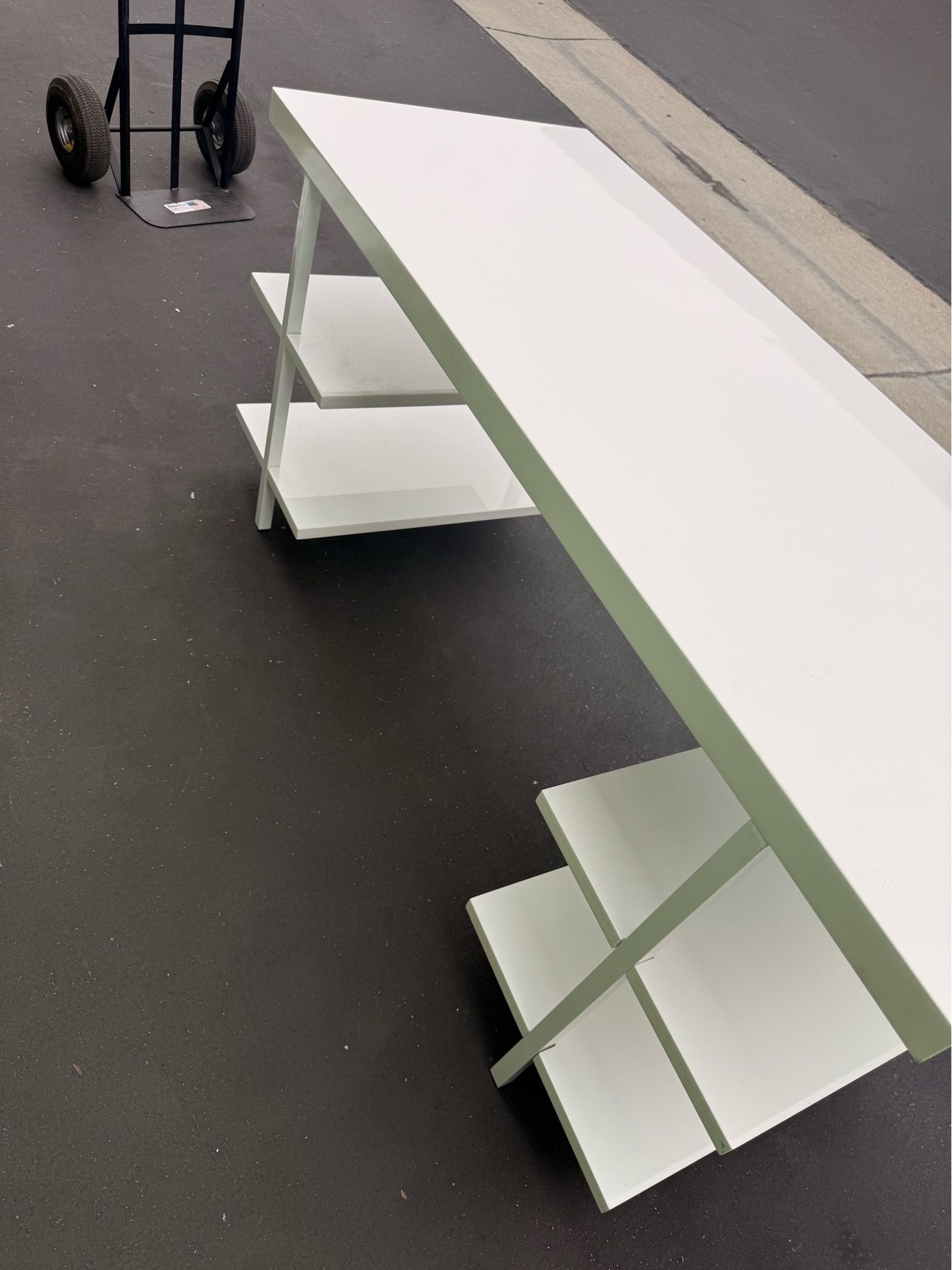 Tangkula 48 Office Dest with 4 Storage Shelf