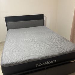 Queen Size Bed Frame and Mattress 