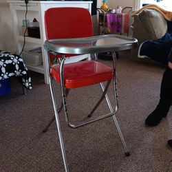 Vintage Red Cosco High Chair 
