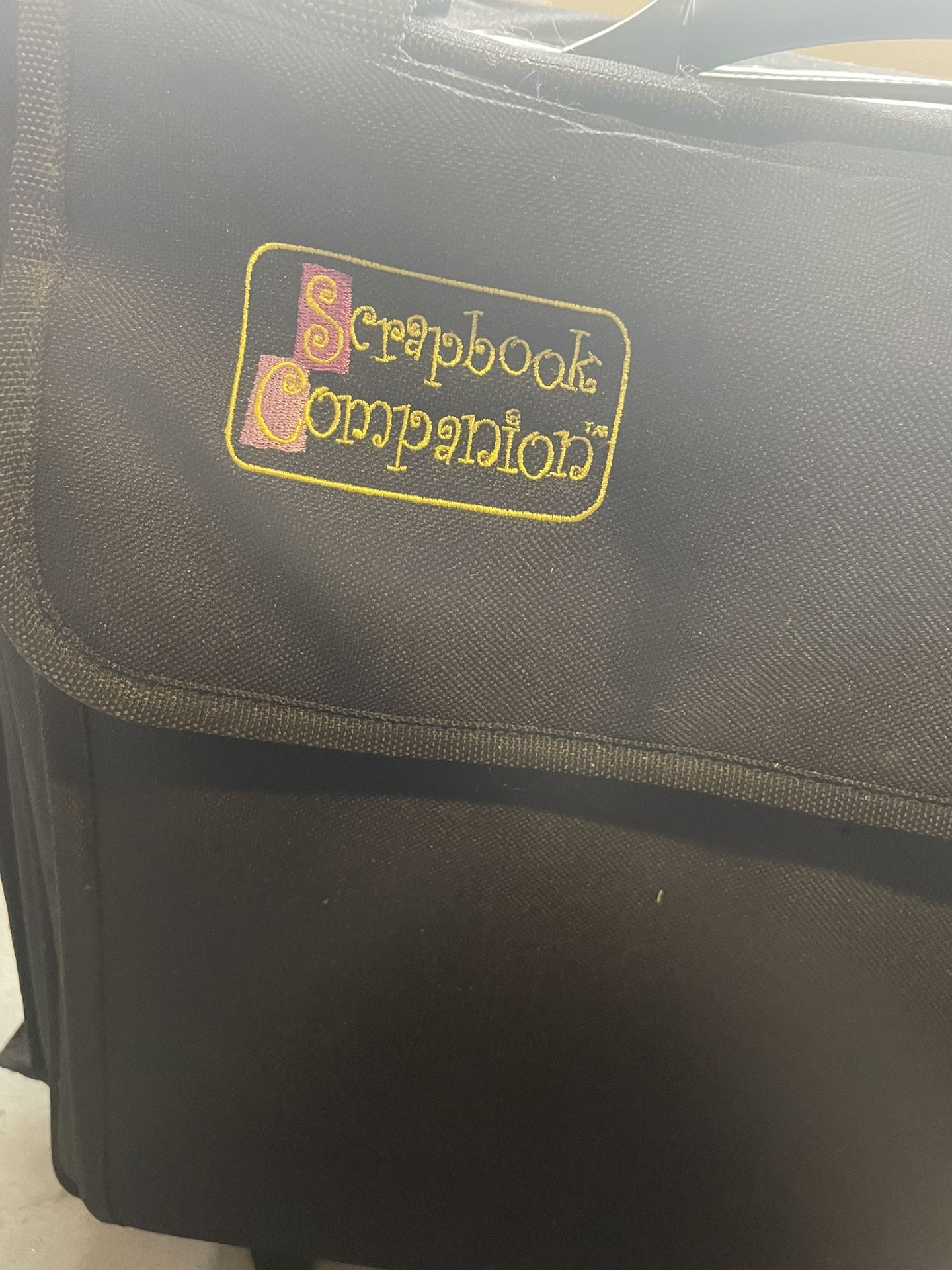 Scrapbook Rolling Tote Bag