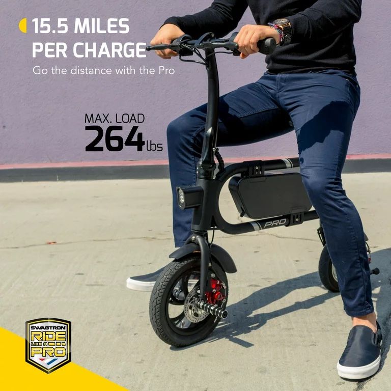 Swagtron Swag cycle Pro Pedal Free Electric Scooter Rider