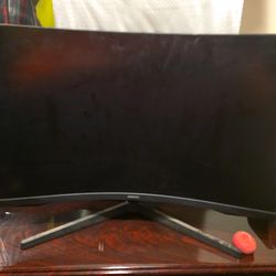 Samsung black curved gaming monitor