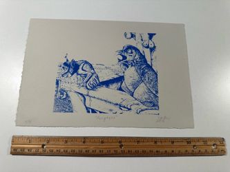 Signed Limited Run Art Print Gargoyles