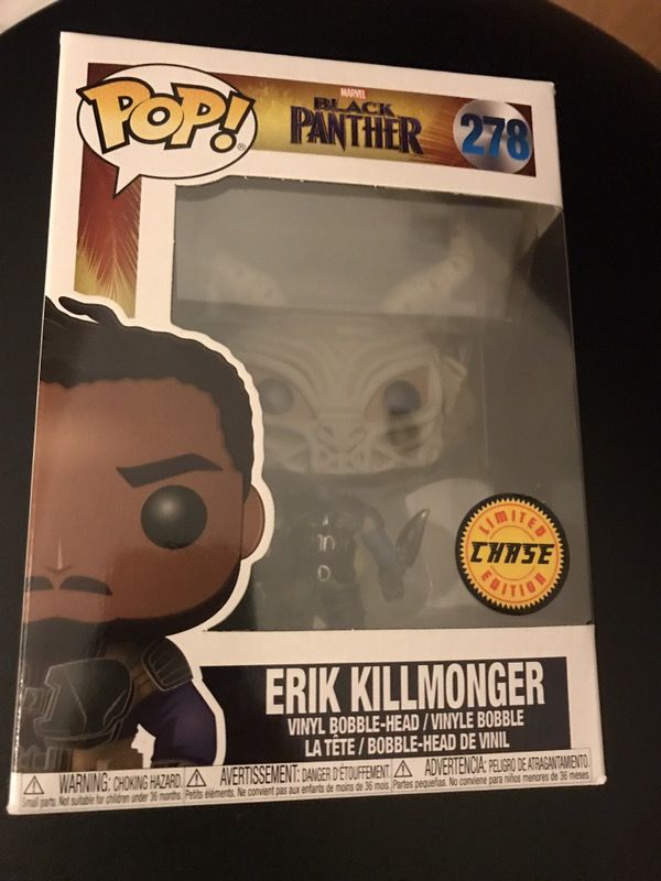 Funko pop marvel black panther Erik killmonger chase limited edition