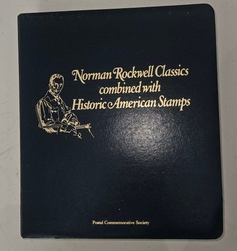 Norman Rockwell Classics Combined with Historic American Stamps 97 Postcards