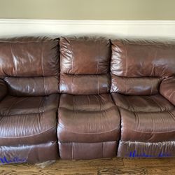 Leather sofa