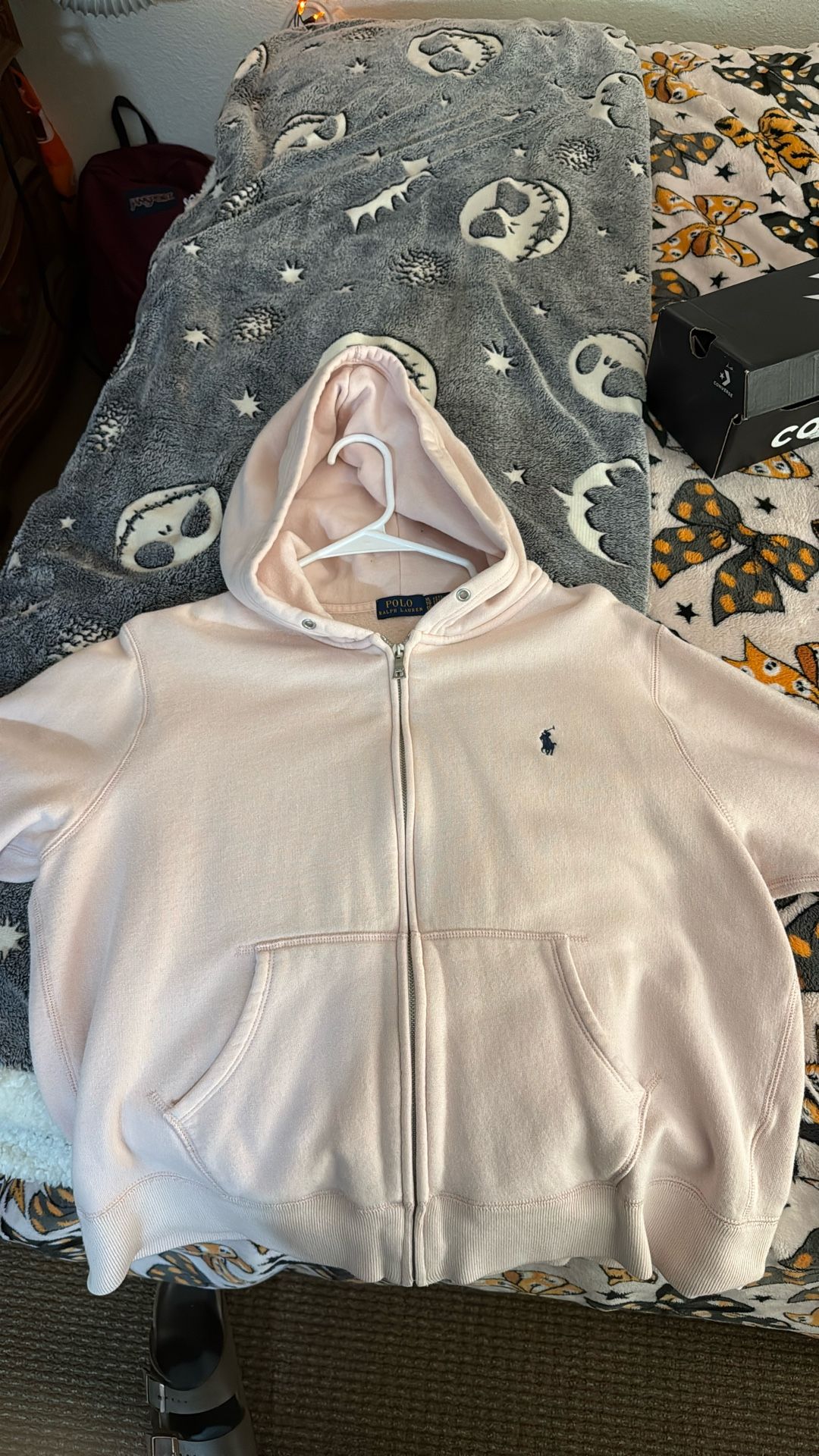 Women’s Pink Zip Up Hoodie In Size XL