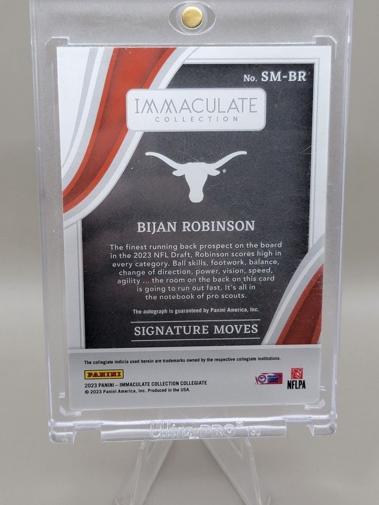 2023 Immaculate Bijan Robinson Auto /49 Rc