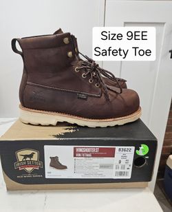 Red Wings Irish Setter Safety Toe Work Boots Size 9
