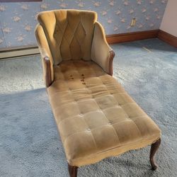 Antique Vintage Fainting Sofa Couch Chaise Lounge