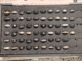 Stainless steel spinner rings size 10