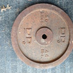 Round weight workout lifting vintage 44lb