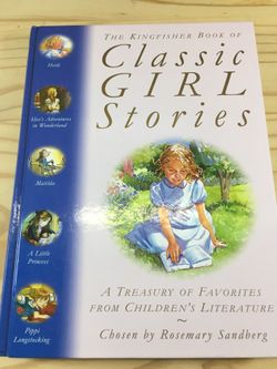 Kingfisher Book Classic Girl Stories Blue Hardcover Children's Treasury family