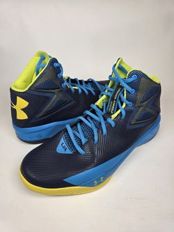 Under Armour Rocket Electric Blue Men's Size 10 Basketball Shoes 1264224-410