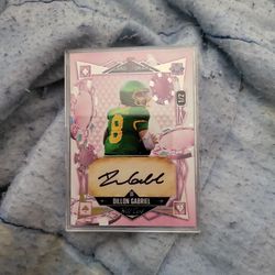 Dillon Gabriel Pink 1/2 Autograph Football Card