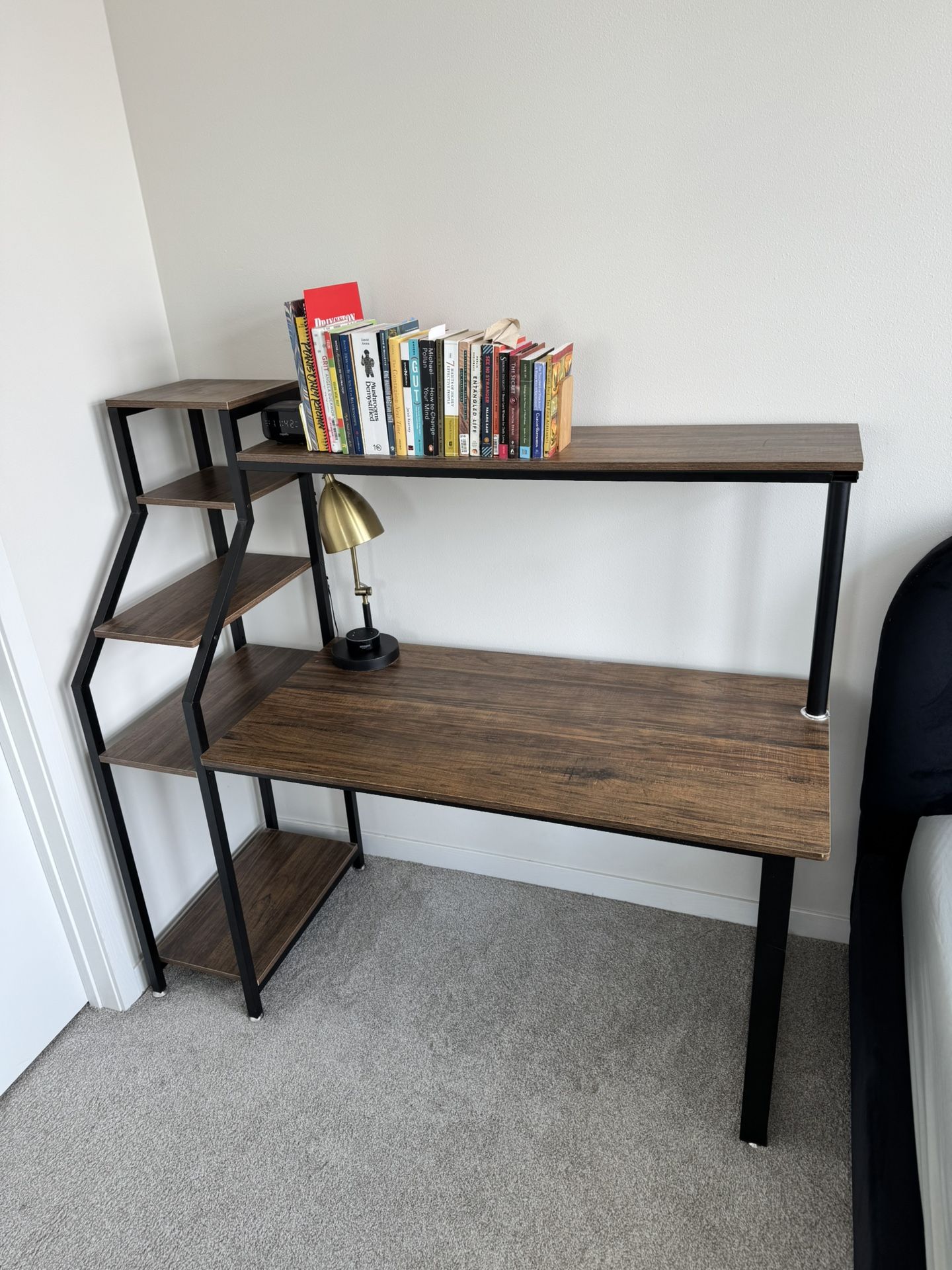 Desk With Shelves