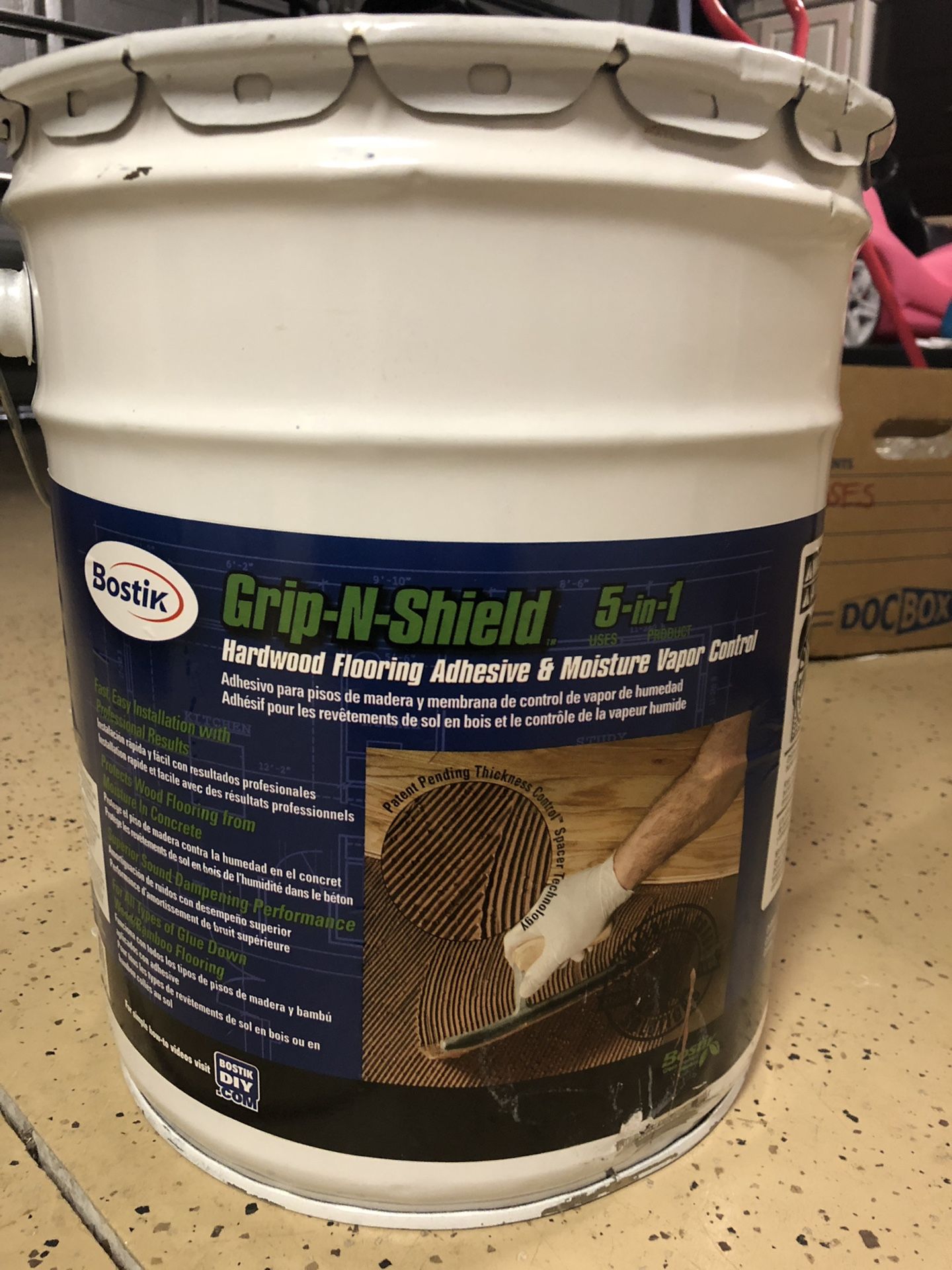 Bostik Grip-N-Shield Hardwood Flooring Adhesive