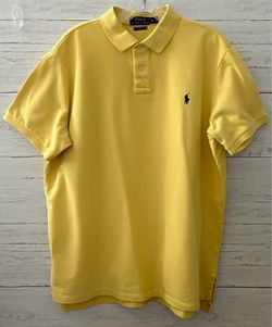 Polo Ralph Lauren Men’s  Yellow Short Sleeve Polo Shirt Size XL