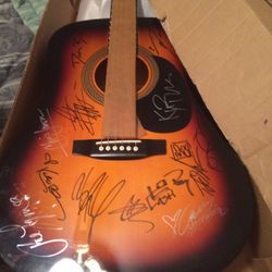 Autographed collectors guitar