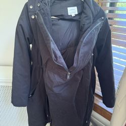 Coat - Maternity & Babywearing Coat – Size S – Seraphine - Black