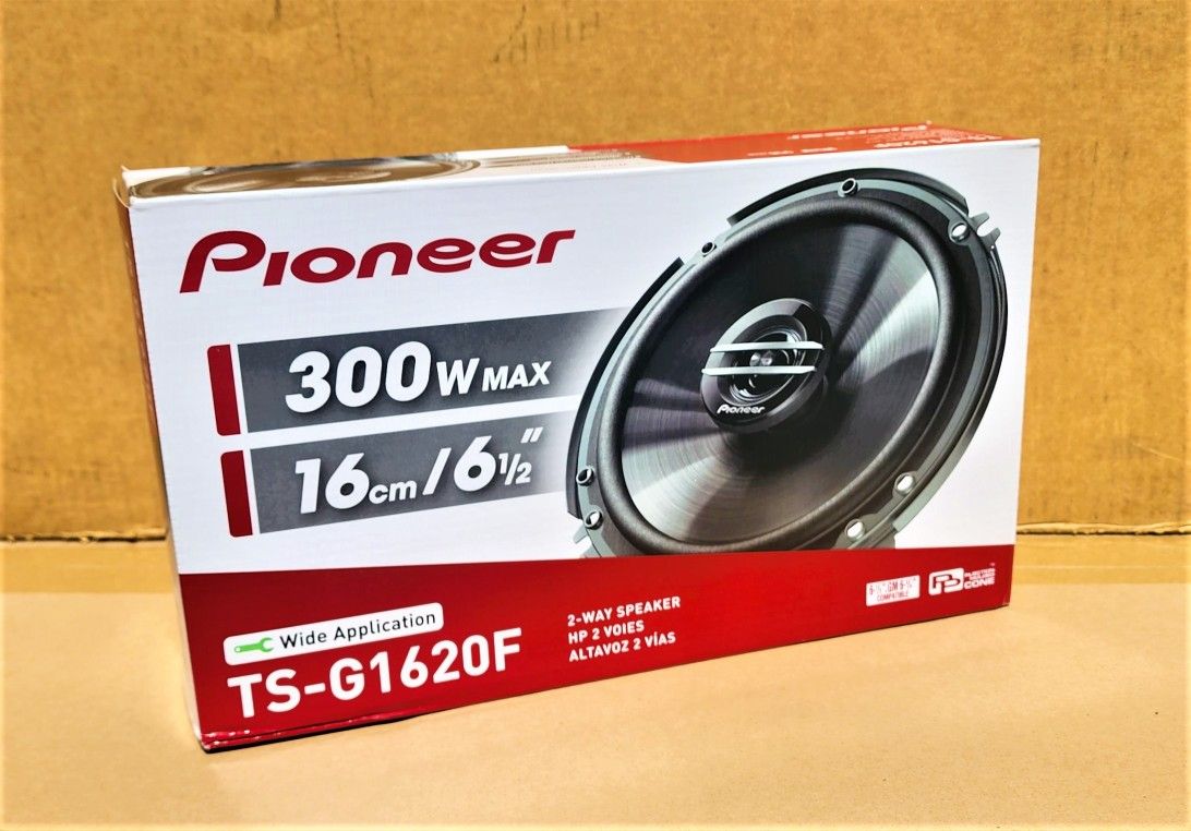 Pioneer 300 Watts Car Speakers 1 Set 6.5" 2-Way Coaxial Speaker System TS-G1620F 🚨 Payment Options Available 🚨 No Credit Needed 🚨
