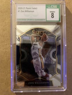 2020-21 Panini Select #1 Zion Williamson CSG 8